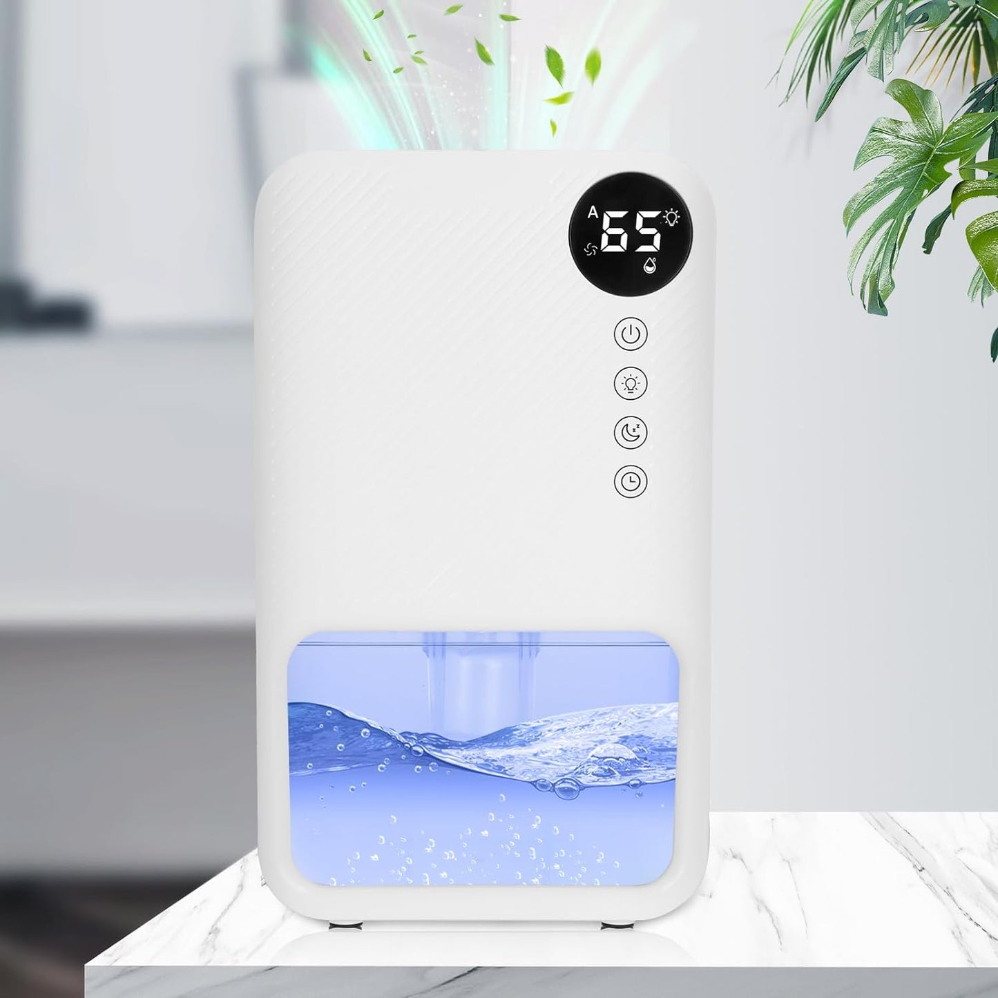 Dehumidifier, 1100ml Dehumidifiers for Home Electric Rechargeable Dehumidifyer with 7 Color LED Light Mini Dehumidifier for Bathroom Auto Shut Off Portable Quiet for Drying Clothes Wardrobe Basement