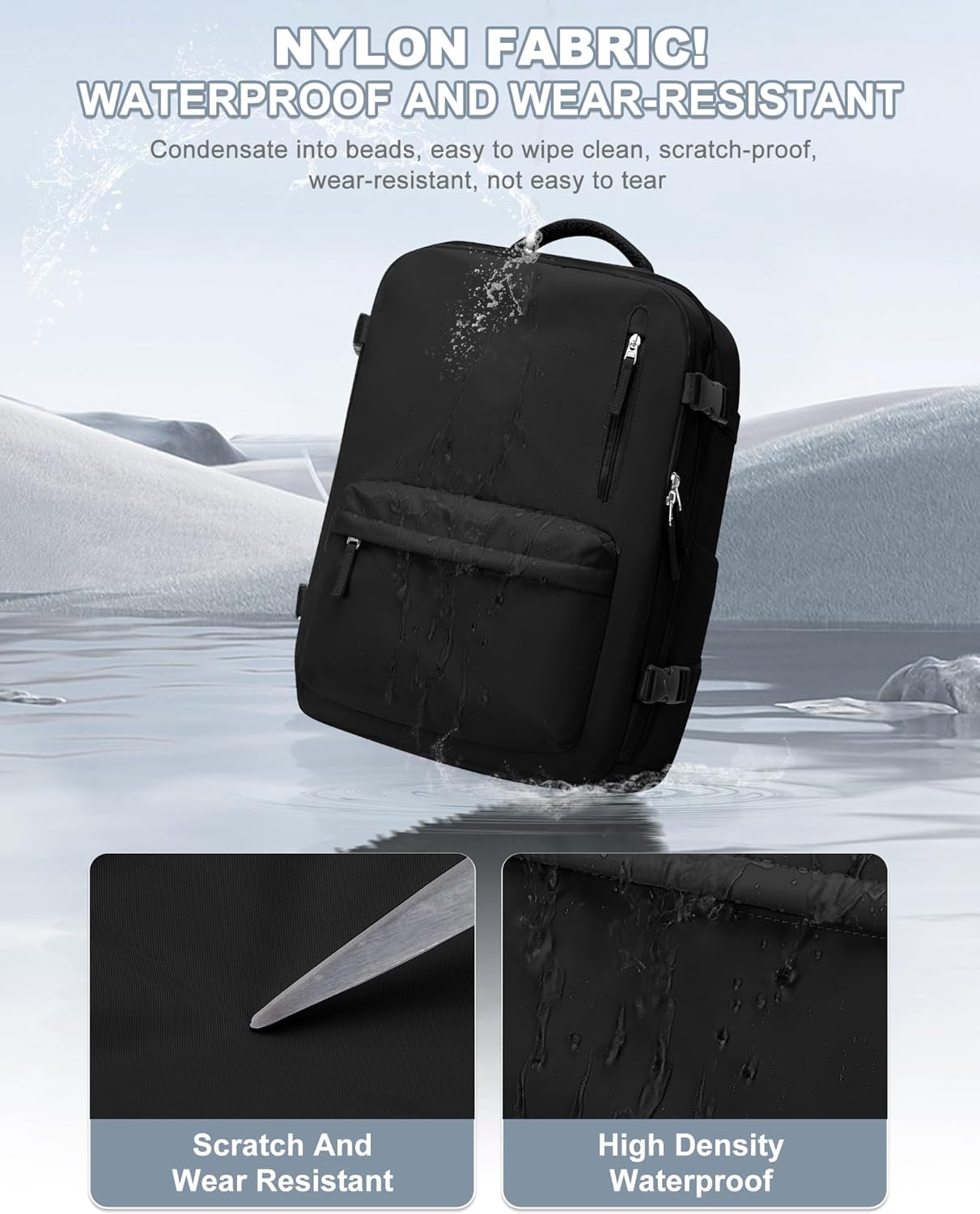 Travel Backpack Cabin Size 40×20×25 Luggage Travel Cabin Flight Bag, Hand Luggage Bag 45x36x20,Womens Casual Backpack Watetproof Outdoor Sport Rucksack fit 14 inch Laptop