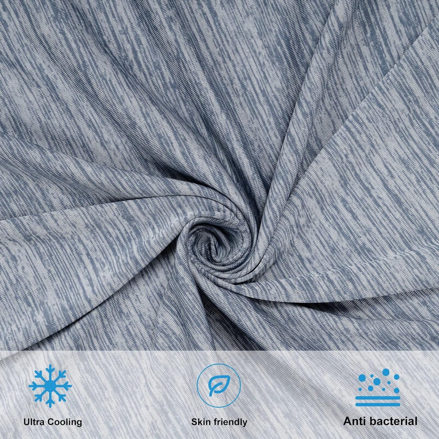 Summer Blanket Self-Cooling Blanket Microfiber Arc-Chill, Cooling Blanket with Q-Max>0.45, Cool and Skin-Friendly, Soft Sofa Blanket Travel Blanket 220 x 200cm/150 x 200cm Blue