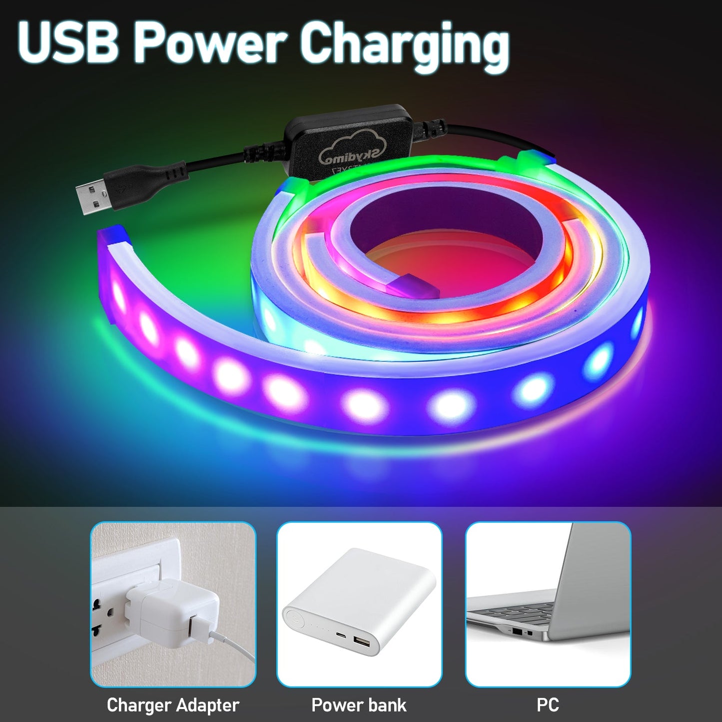 Neon LED Strip RGBIC LED strip for PC monitor