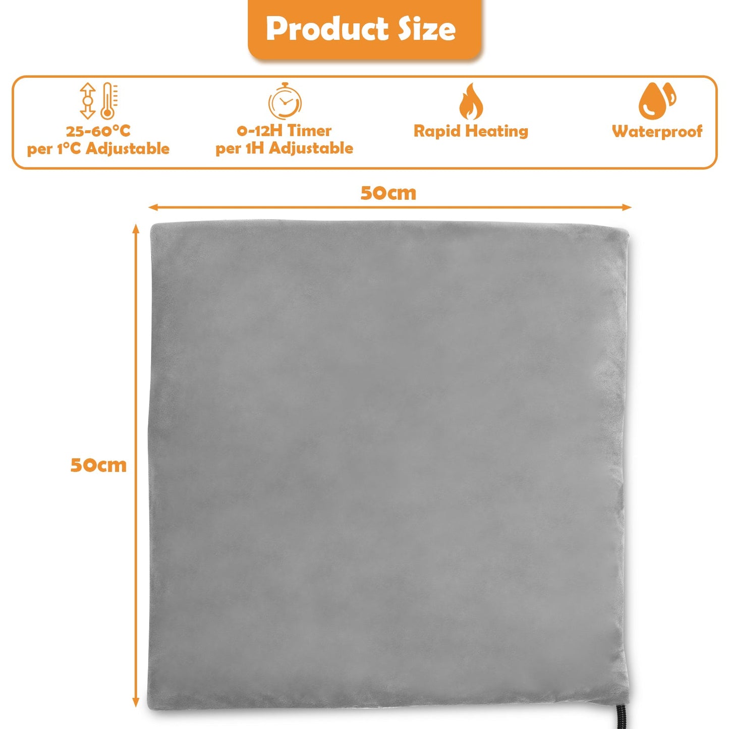 Pet heating pad 50 x 50cm