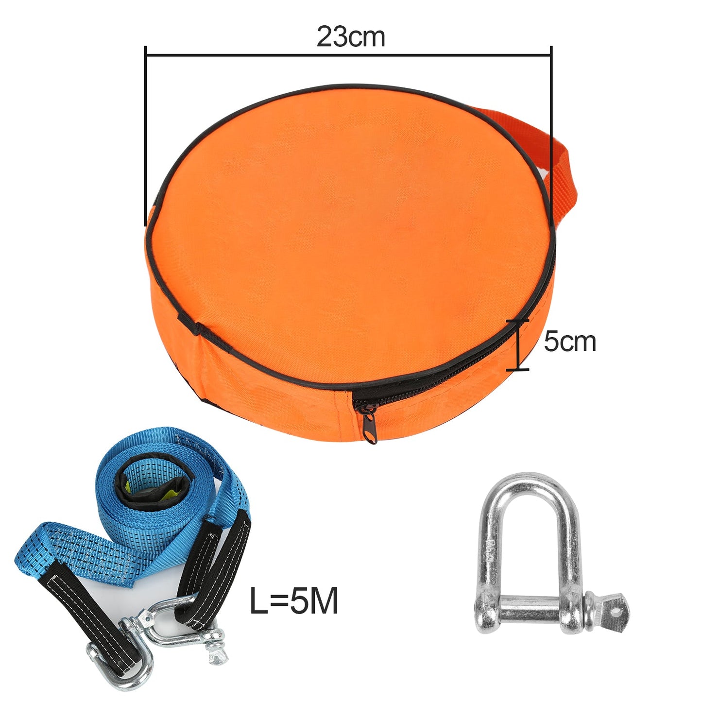 Tow rope emergency tow strap 5 cm x 5 m