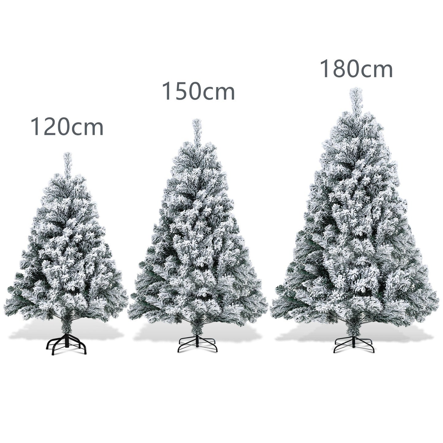 Artificial Christmas tree with snow