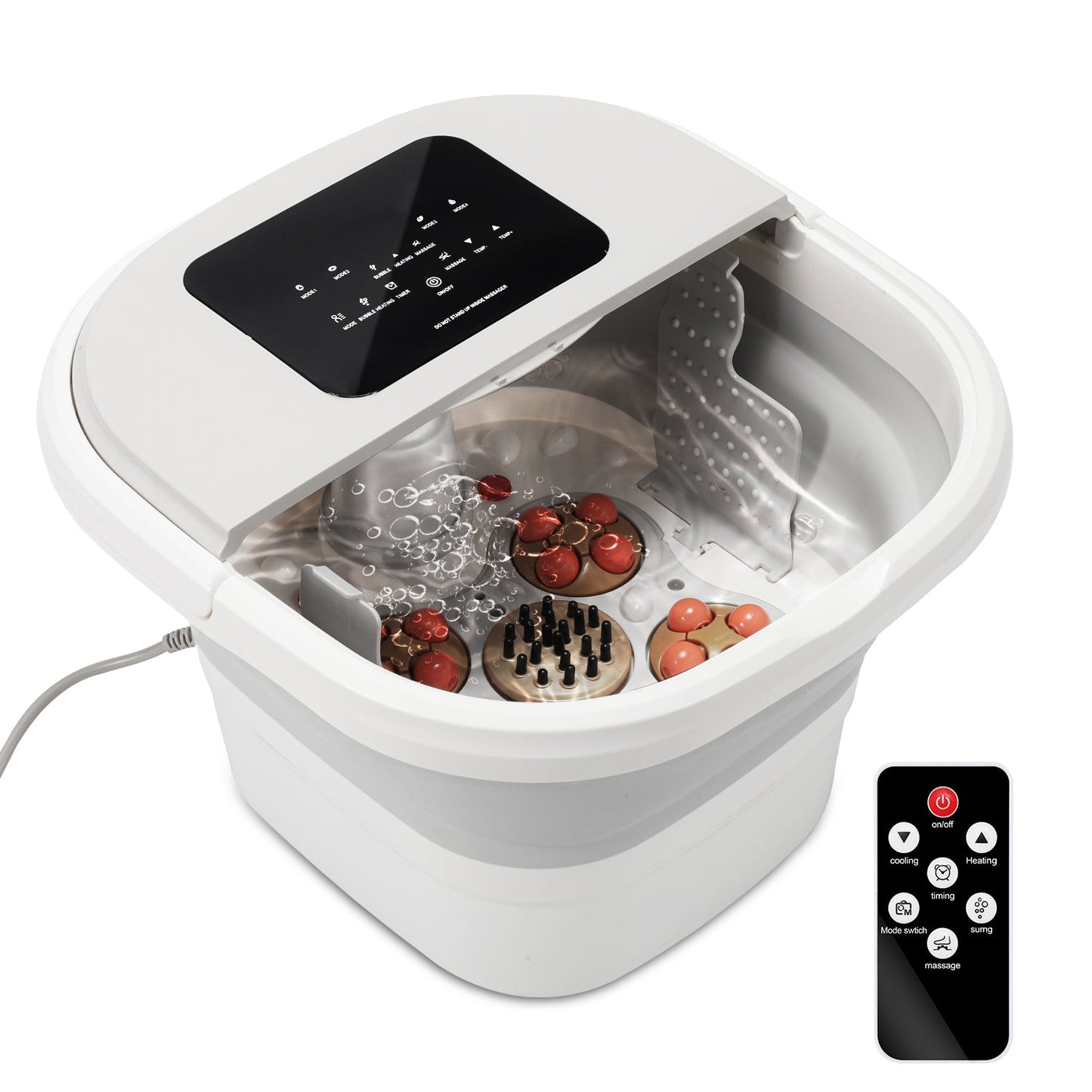 Foot massager electric heat foldable