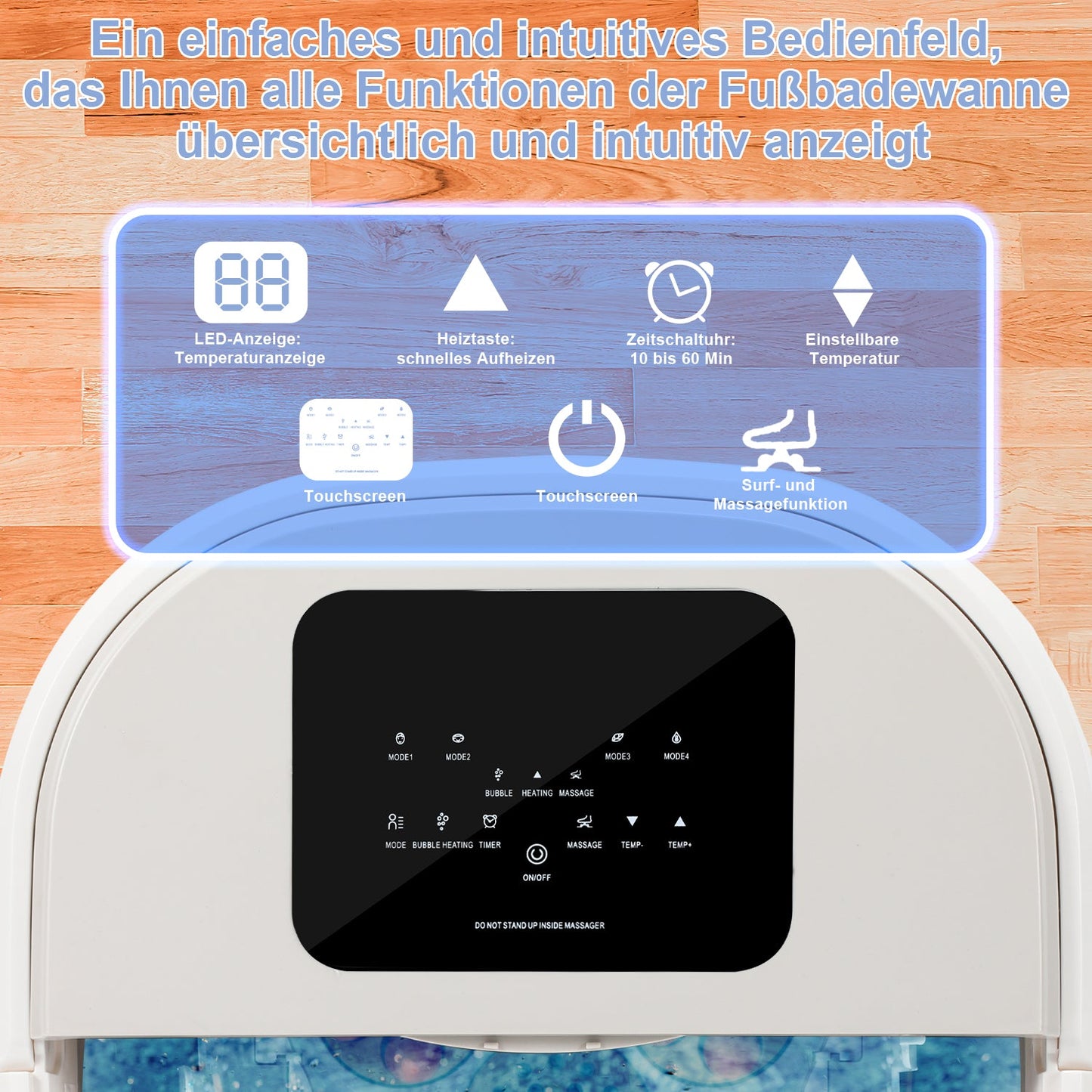 Foot massager electric heat foldable