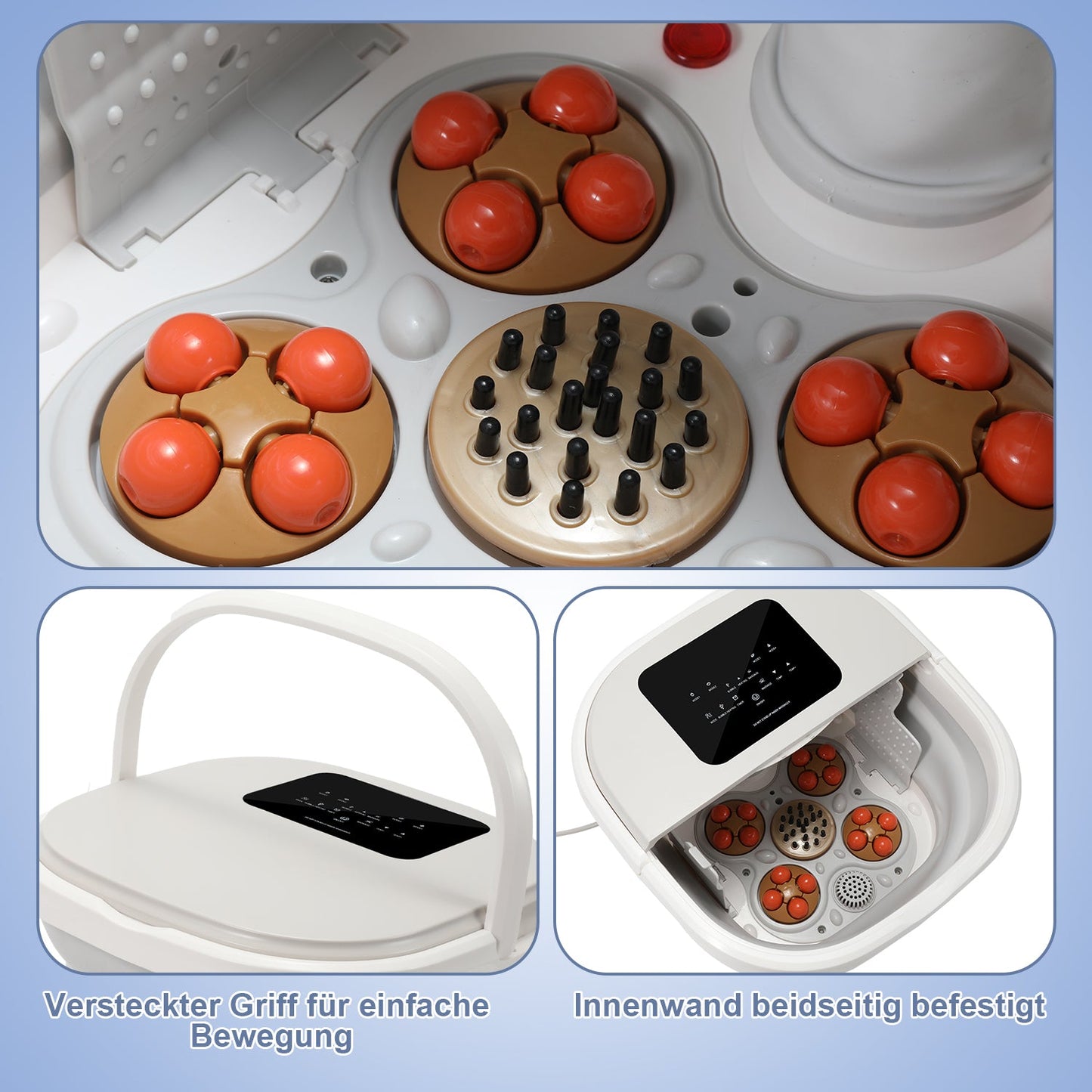 Foot massager electric heat foldable