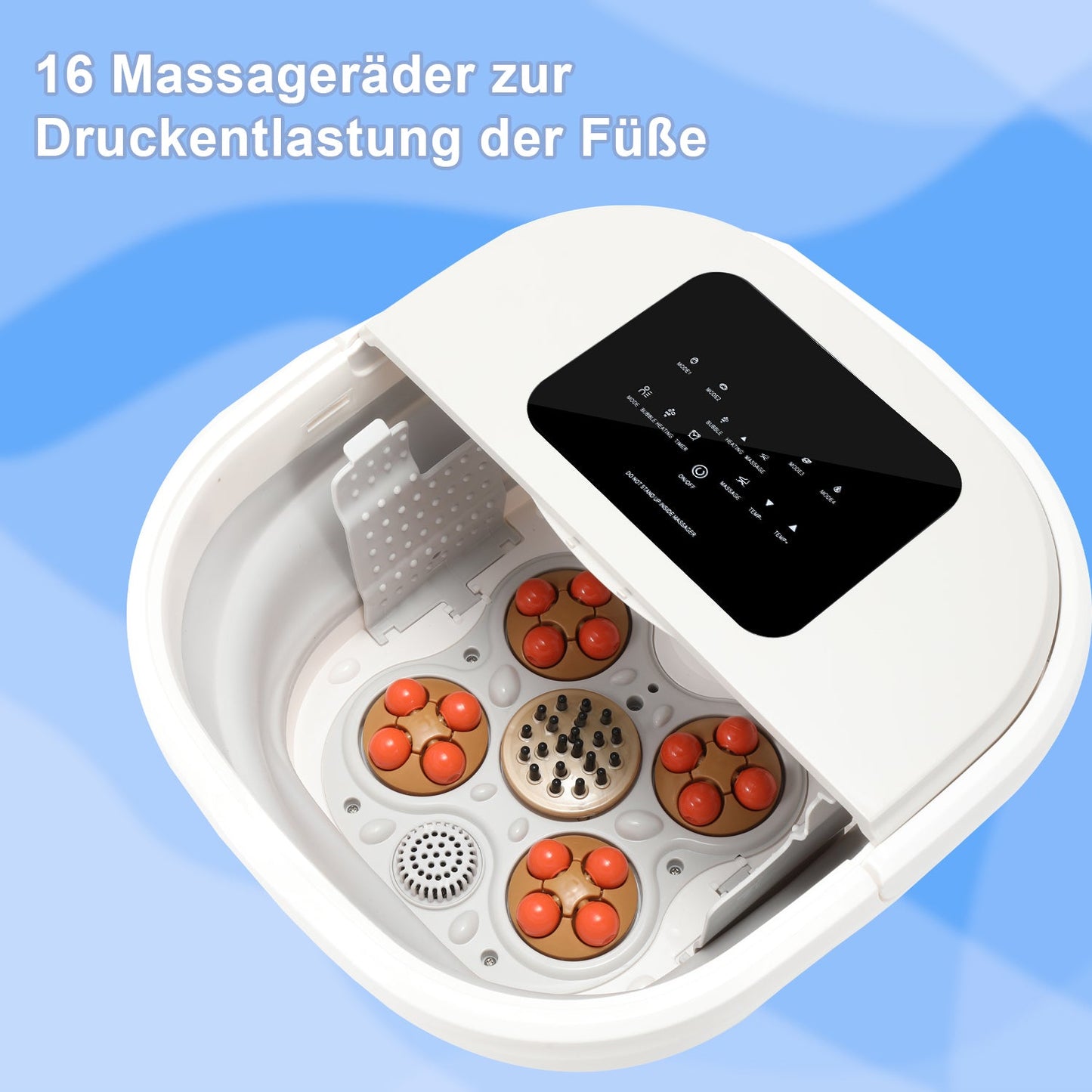 Foot massager electric heat foldable