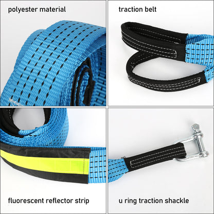 Tow rope emergency tow strap 5 cm x 5 m